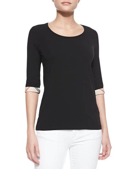 burberry 3/4 sleeve top|Best 25+ Deals for Burberry 3 4 Sleeve Shirt .